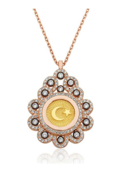 Damla Ay Yıldız 925 Ayar Gümüş Küpe