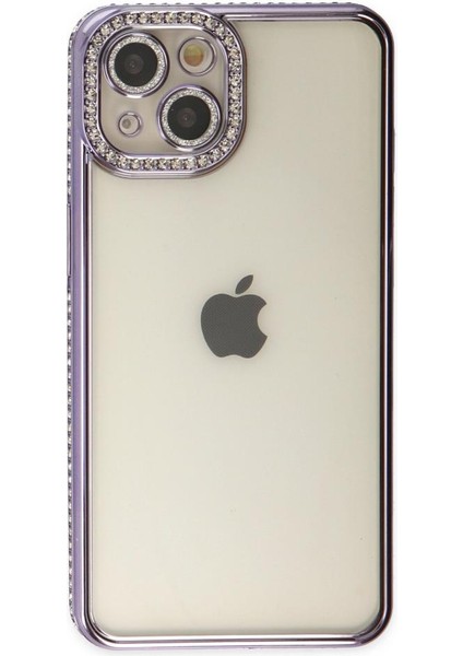 Apple iPhone 14 Kılıf Koruma Lensli Taşlı Dizayn Şeffaf Kapak fiyatları