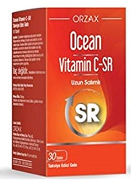Ocean Vitamin C-Sr 30 Tablet fiyatları