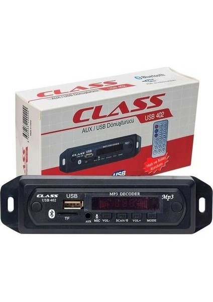 Mp3 Bord Class  Aux-Usb 402 Çakmaklık Fişli