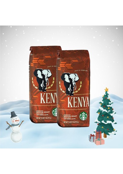 Yılbaşı Paketi Kenya Çekirdek Kahve 250 gr x 2