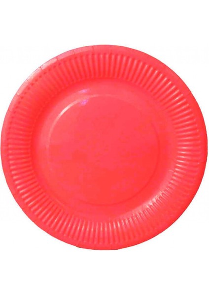 Tabak Karton Kırmızı 23 cm Pk:8