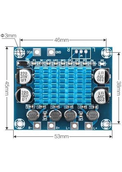 Emay Center TPA3110 2X15W Streo Çift Kanal Amfi Devresi XH-A232