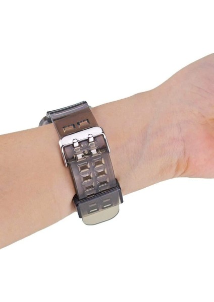 Apple Watch 9 8 7 6 5 4 Se Uyumlu 42-44-45 MM Ebatlar İçin Transparan Tank Kordon Kasa modelleri