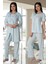 Puerpera Effortt Kadın Hamile Lohusa Pijama Takımı ve Sabahlık Set 4074 1