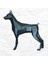 - Köpek Heykeli - 120 Cm Metal Doberman Köpek 1