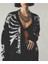 Skull Oversize Unisex Siyah Hırka 1