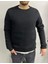 Estrella Erkek Siyah Basic Üç Iplik Kalın Sweatshirt 3