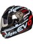 Free-M 913 Evo Kırmızı Güneş Vizörlü Kapalı Kask(Şeffaf Camlı) 1