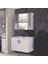 Asmira Banyo Dolabı - 82 cm - 2'li Set - MdfLam Kapak Beyaz 1