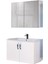 Asmira Banyo Dolabı - 82 cm - 2'li Set - MdfLam Kapak Beyaz 2