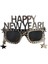 Yılbaşı Gözlük Happy New Year Yıldızlı Gümüş 1
