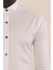 Uzun Kol Slim Fit Damatlık Beyaz Gömlek 4