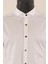 Uzun Kol Slim Fit Damatlık Beyaz Gömlek 3