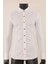 Uzun Kol Slim Fit Damatlık Beyaz Gömlek 1