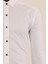 Uzun Kol Slim Fit Damatlık Beyaz Gömlek 4
