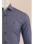 Uzun Kol Slim Fit Desenli Gömlek 4