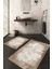 Dijital Baskılı Kaymaz Taban Yıkanabilir 2'li Klozet Takımı Banyo Paspası NDKZ-HT-494 1