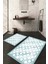 Dijital Baskılı Kaymaz Taban Yıkanabilir 2'li Klozet Takımı Banyo Paspası NDKZ-SD-1112 1