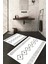 Dijital Baskılı Kaymaz Taban Yıkanabilir 2'li Klozet Takımı Banyo Paspası NDKZ-HT-571 1