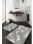 Dijital Baskılı Kaymaz Taban Yıkanabilir 2'li Klozet Takımı Banyo Paspası NDKZ-SD-936 1