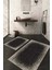 Dijital Baskılı Kaymaz Taban Yıkanabilir 2'li Klozet Takımı Banyo Paspası NDKZ-HT-242 1