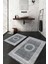 Dijital Baskılı Kaymaz Taban Yıkanabilir 2'li Klozet Takımı Banyo Paspası NDKZ-SD-583 1