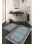 Dijital Baskılı Kaymaz Taban Yıkanabilir 2'li Klozet Takımı Banyo Paspası NDKZ-HY-1302 1