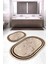 Dijital Baskılı Kaymaz Taban Yıkanabilir Oval 2'li Klozet Takımı Banyo Paspası NOKZ-HT-1093 1