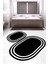 Dijital Baskılı Kaymaz Taban Yıkanabilir Oval 2'li Klozet Takımı Banyo Paspası NOKZ-HT-531 1