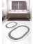 Dijital Baskılı Kaymaz Taban Yıkanabilir Oval 2'li Klozet Takımı Banyo Paspası NOKZ-SD-1078 1