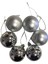 Yılbaşı Top Ağaç Süsü 6'lı 5cm Gümüş 1
