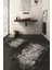 Dijital Baskılı Kaymaz Taban Yıkanabilir 2'li Klozet Takımı Banyo Paspası NDKZ-HT-500 1