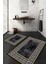 Dijital Baskılı Kaymaz Taban Yıkanabilir 2'li Klozet Takımı Banyo Paspası NDKZ-HT-1481 1
