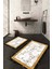 Dijital Baskılı Kaymaz Taban Yıkanabilir 2'li Klozet Takımı Banyo Paspası NDKZ-HT-808 1