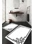 Dijital Baskılı Kaymaz Taban Yıkanabilir 2'li Klozet Takımı Banyo Paspası NDKZ-HT-854 1