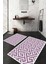 Dijital Baskılı Kaymaz Taban Yıkanabilir 2'li Klozet Takımı Banyo Paspası NDKZ-SD-901 1