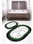 Dijital Baskılı Kaymaz Taban Yıkanabilir Oval 2'li Klozet Takımı Banyo Paspası NOKZ-HT-806 1