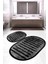 Dijital Baskılı Kaymaz Taban Yıkanabilir Oval 2'li Klozet Takımı Banyo Paspası NOKZ-SD-247 1
