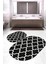 Dijital Baskılı Kaymaz Taban Yıkanabilir Oval 2'li Klozet Takımı Banyo Paspası NOKZ-SD-515 1