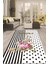 Dijital Kaymaz Taban Yıkanabilir Modern Renkli Salon Halısı Mutfak Halısı Yolluk ND-HT-304 1