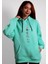 Unisex Oversize Hoodie Moon Themed Turquoise 1