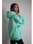 Unisex Oversize Hoodie Moon Themed Turquoise 2