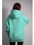 Unisex Oversize Hoodie Moon Themed Turquoise 5