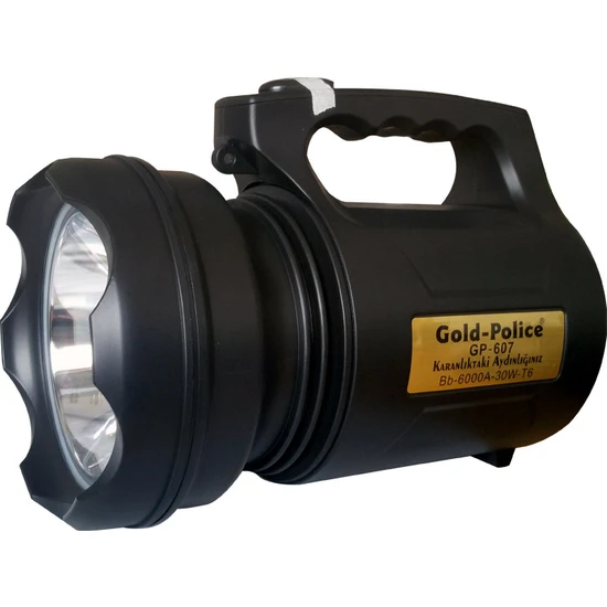 Gold Police GP-607 Şarjlı El Feneri 30 W (Projektör)