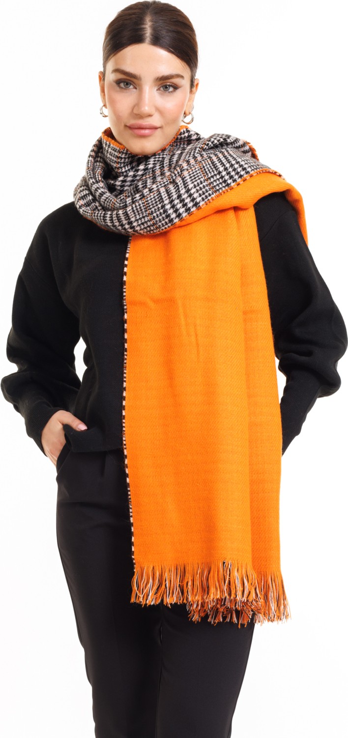 Ladycolor Çift Taraflı Ekose Atkı Şal-Omuz Şal görsel 8