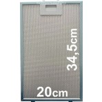 Bosch Alüminyum Yağ Filtresi 20 x 34,5 cm Aspiratör Filtre Türkiye Menşeli Yedek Parça