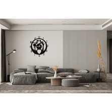 Essart Design Ahşap 4 mm Mdf Dekoratif Duvar Saati - 4001