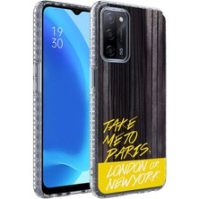 ZORE Oppo A54 4g Kılıf Airbag Kenarlı Renkli Desenli Elegans Kılıf