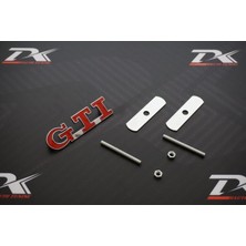 DK Tuning Volkswagen Gti Logo Ön Panjur Vidalı 3D Krom Metal Logo Amblem